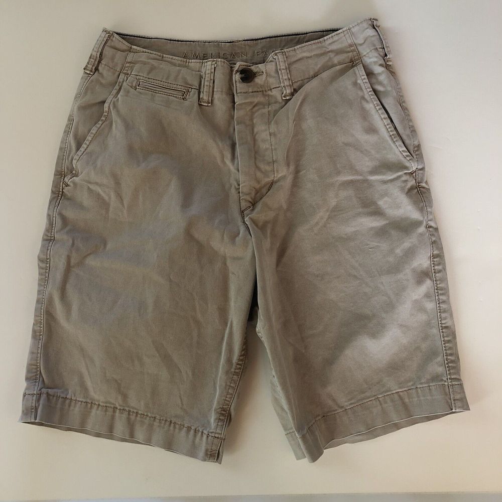 American Eagle Shorts Mens Size 28 Chino Next Level Flex Khaki